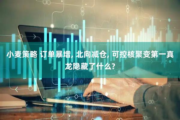 小麦策略 订单暴增, 北向减仓, 可控核聚变第一真龙隐藏了什么?