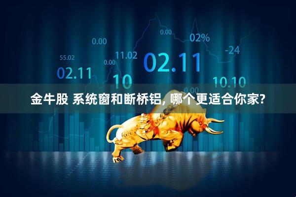 金牛股 系统窗和断桥铝, 哪个更适合你家?